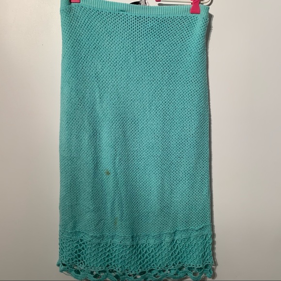 Blue Knit Zara Skirt - Picture 7 of 8